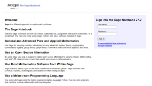 SageMath 初期画面